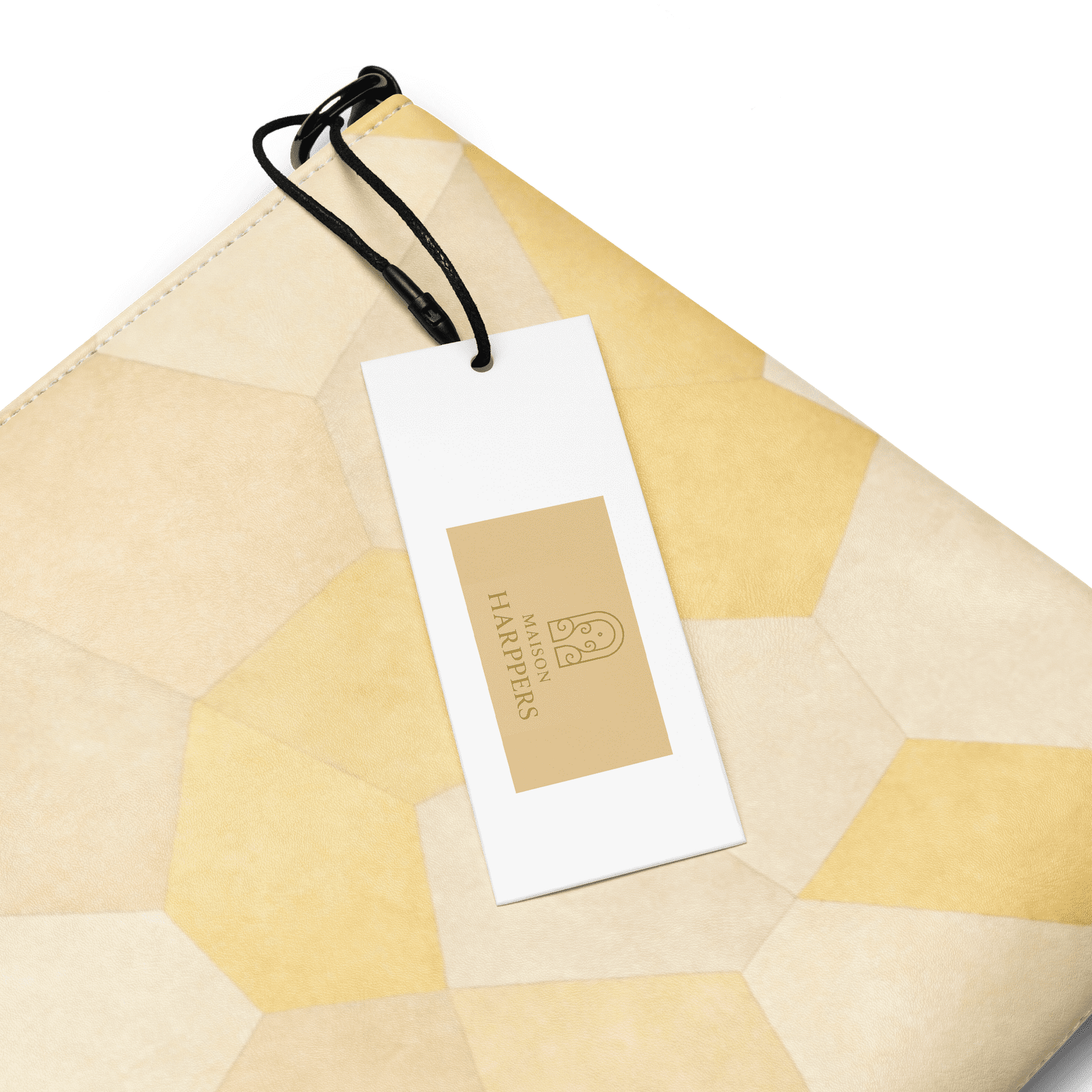 Pochette bandoulière en faux cuir, couleur jaune