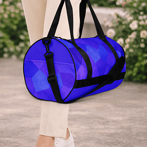 Sac de voyage bleu. Compact, structuré et résistant. Idéal pour vos trajets courts et vos séances de sport