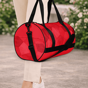 Sac de voyage rouge. Compact, structuré et résistant. Idéal pour vos trajets courts et vos séances de sport