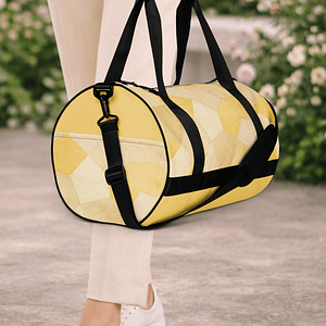Sac de voyage jaune. Compact, structuré et résistant. Idéal pour vos trajets courts et vos séances de sport