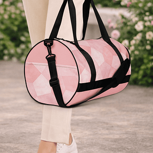 Sac de voyage rose. Compact, structuré et résistant. Idéal pour vos trajets courts et vos séances de sport